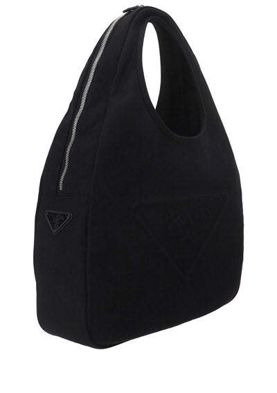 Canvas Hobo Bag - Black