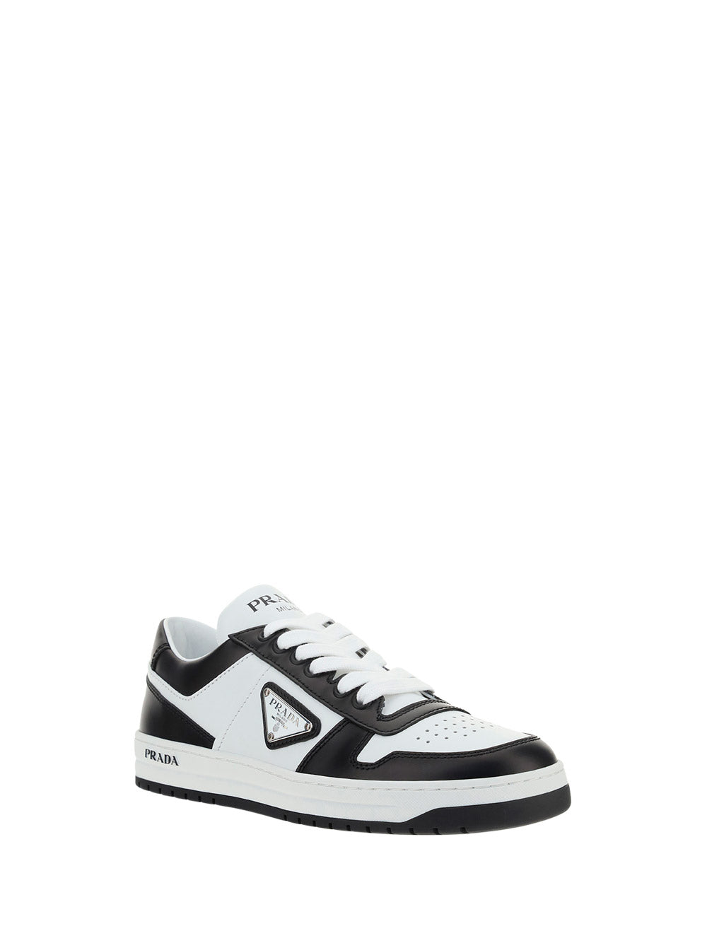 Downtown Leather Sneakers - Black / White