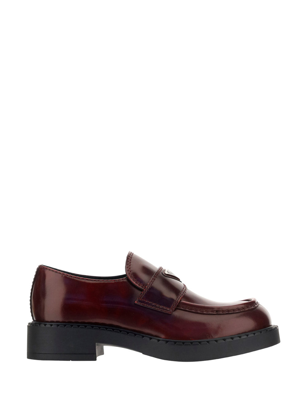 Chocolate Brushed Leather Loafers - Porpora Fume