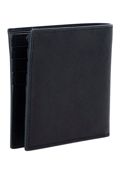 Saffiano Leather Wallet - Black.