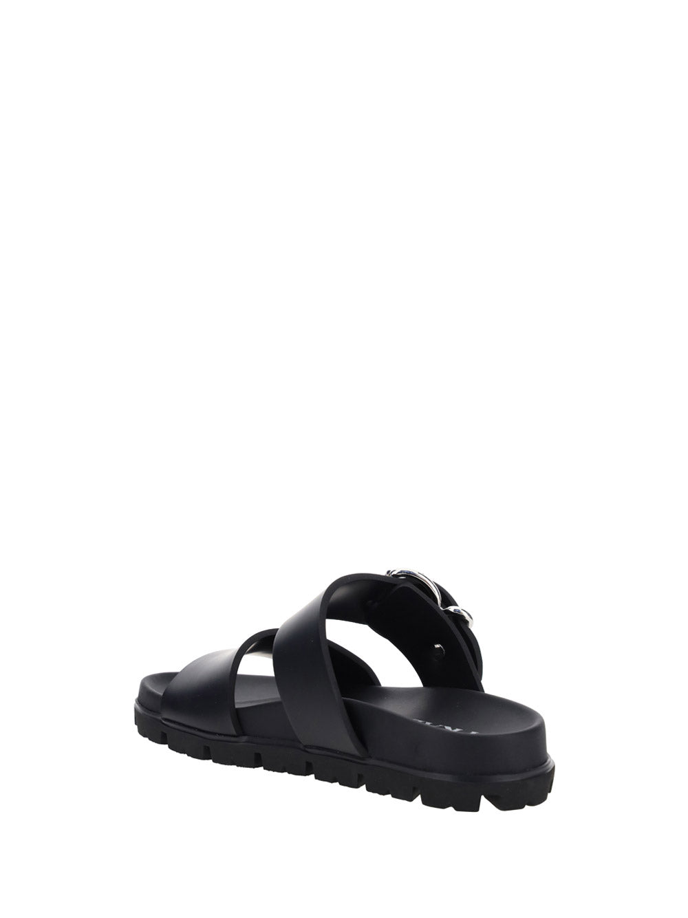 Strap Sandal with Buckle - Black