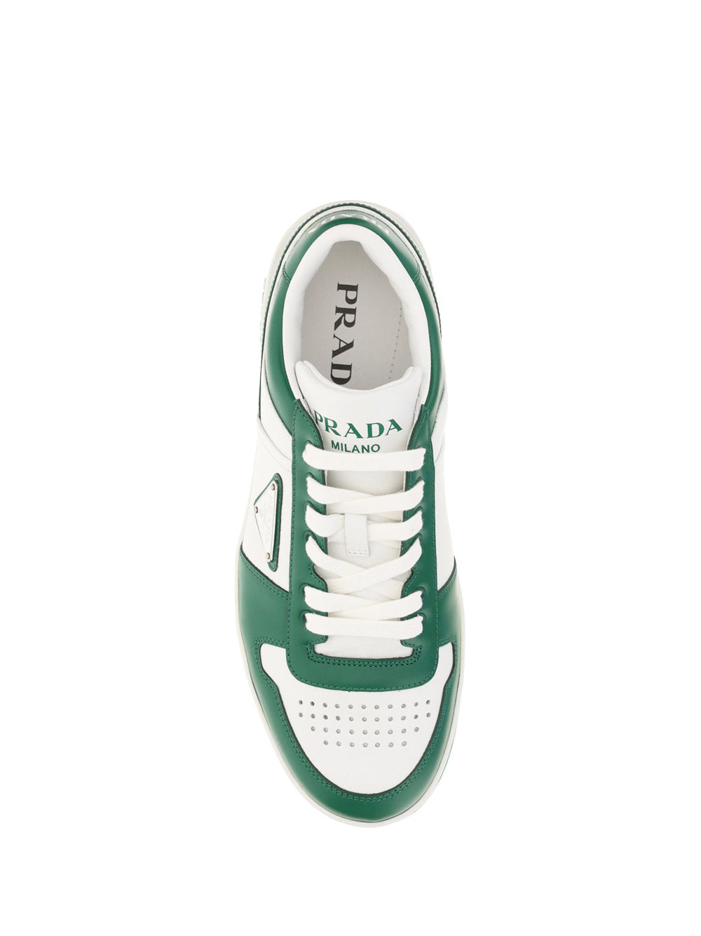 Downtown Leather Sneakers - White / Green