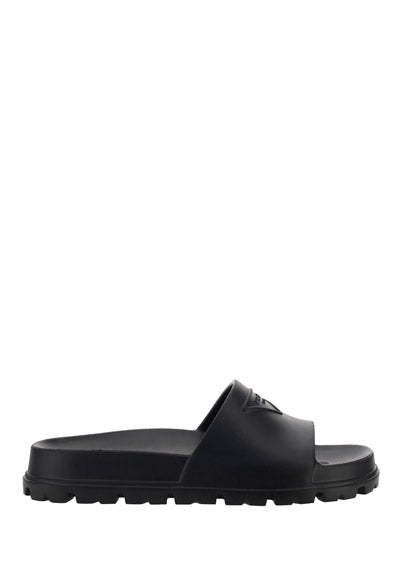 Rubber Sandals - Black.