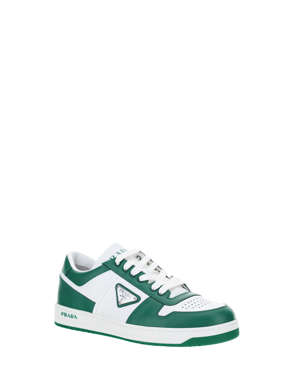 Downtown Leather Sneakers - White / Green