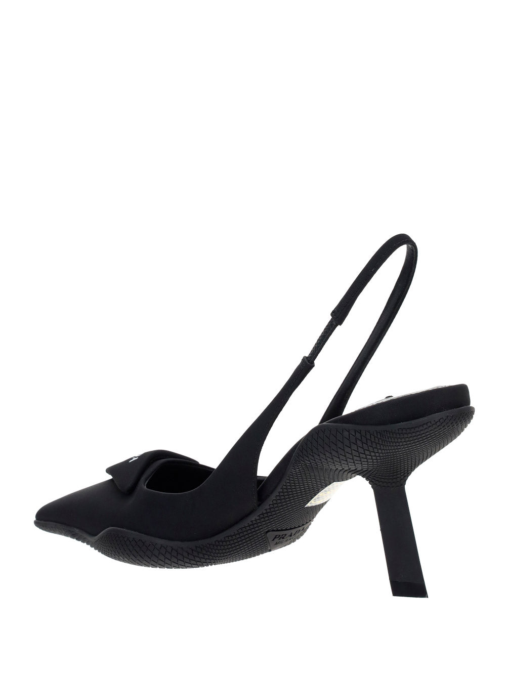 Re-Nylon Slingback Pumps - Black