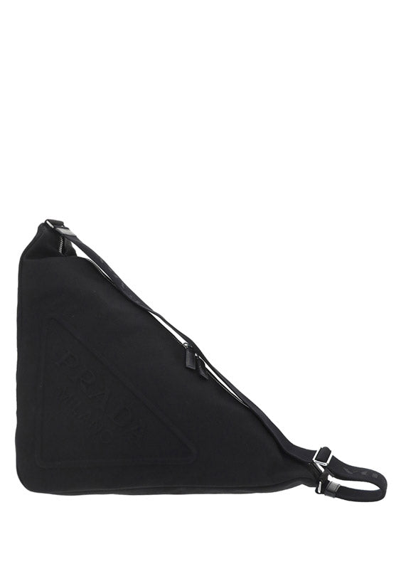 Triangle Shoulder Bag - Black.