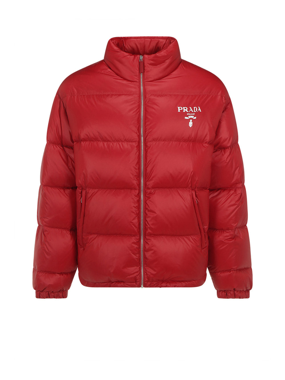 Re-Nylon Puffer Jacket - Red