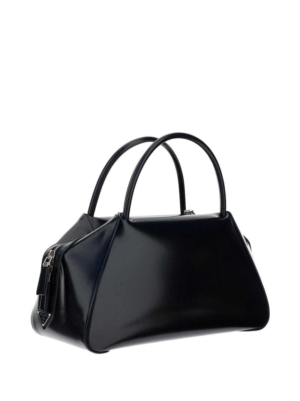 Medium Brushed Leather Supernova Handbag - Black