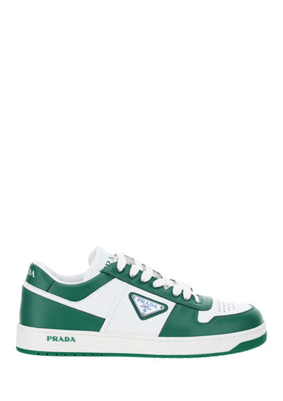 Downtown Leather Sneakers - White / Green