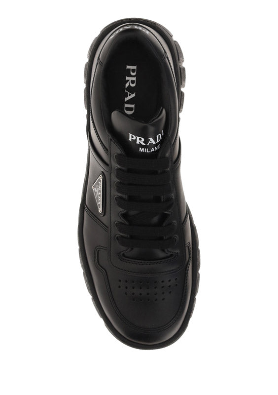 Leather Sneakers - Black.