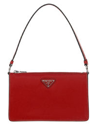 Brushed Leather Mini-Bag - Scarlet