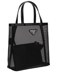 Small Mesh Tote Bag - Black