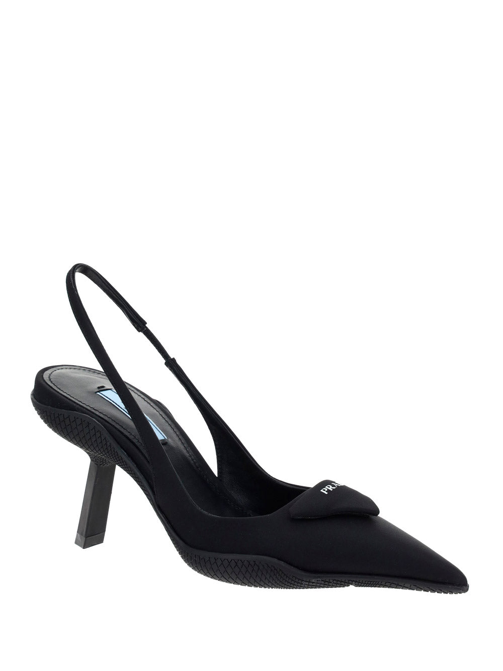 Re-Nylon Slingback Pumps - Black