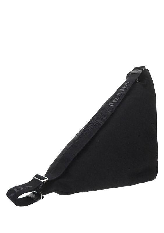 Triangle Shoulder Bag - Black.