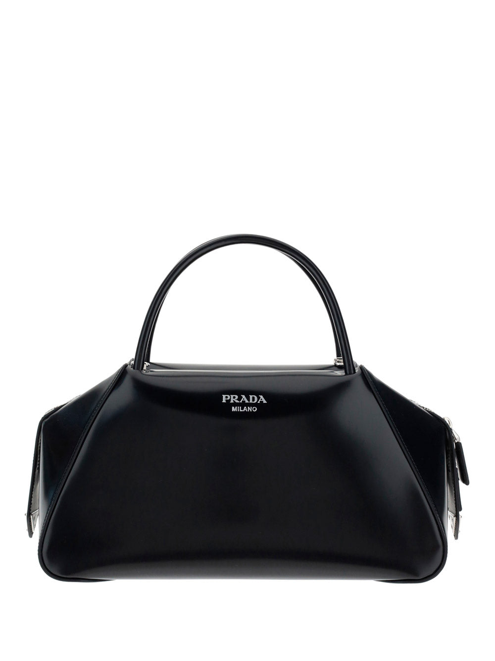 Medium Brushed Leather Supernova Handbag - Black