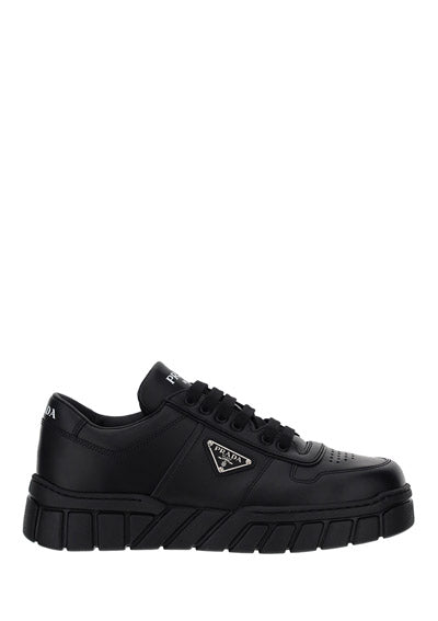 Leather Sneakers - Black.