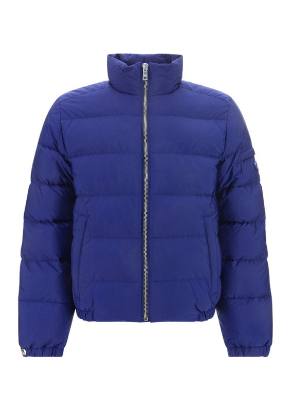 Re-Nylon short puffer jacket - Bluette