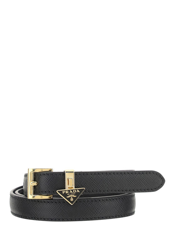 Saffiano belt - Black