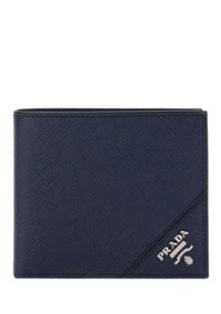 Saffiano Leather Wallet - Navy