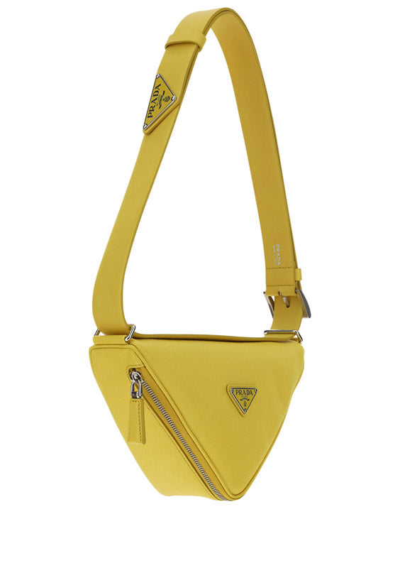 Saffiano Leather Belt Bag - Sunny Yellow