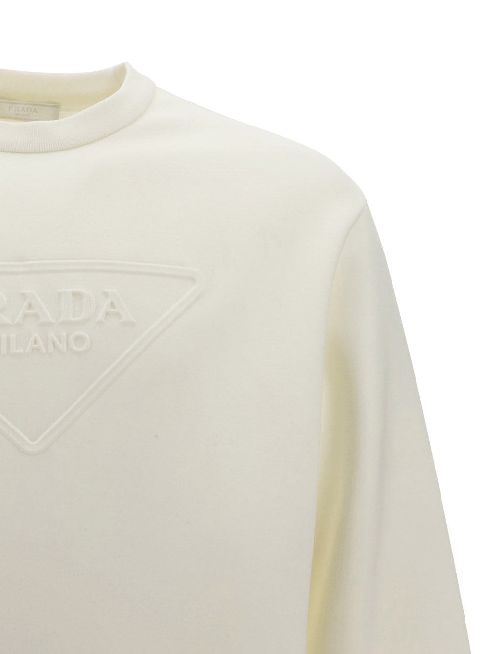 Embossed Logo Sweatshirt - White