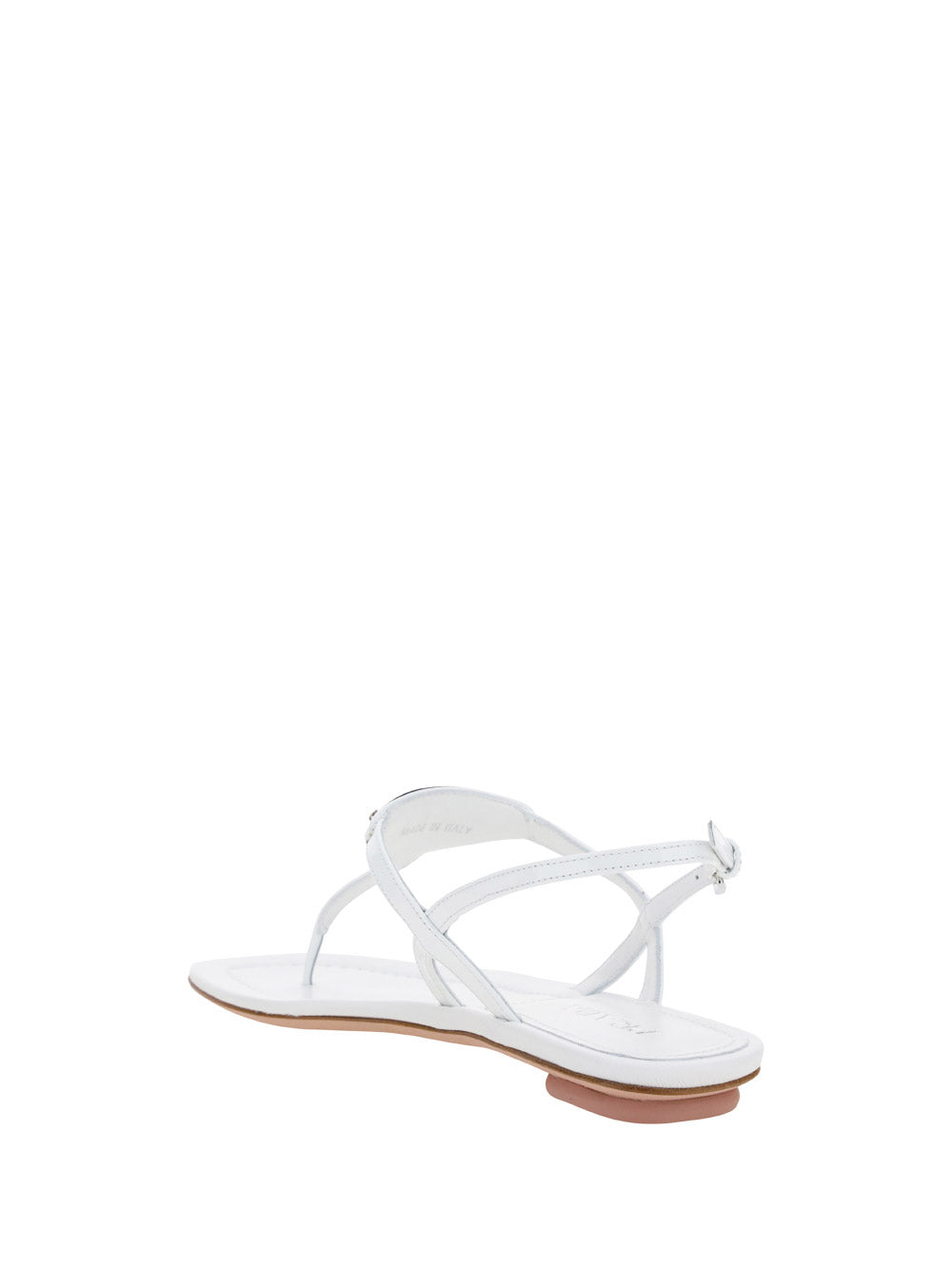 Strappy Thong Sandals - White