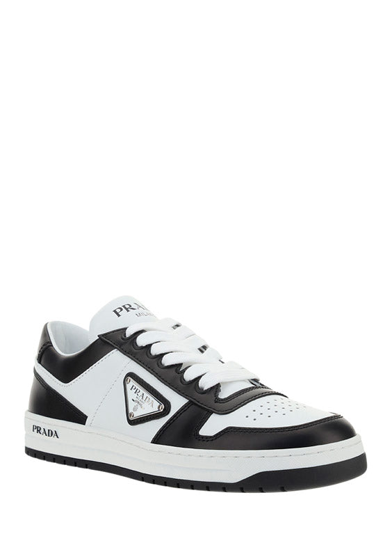 Downtown Leather Sneakers - Black / White