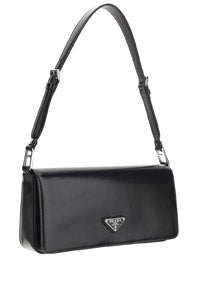 Brushed Leather Femme Bag - Black