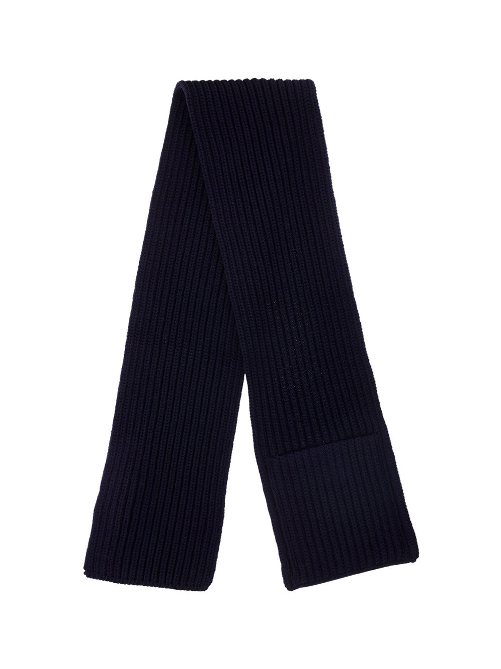 Re-Nylon Gabardine and Wool Scarf - Navy