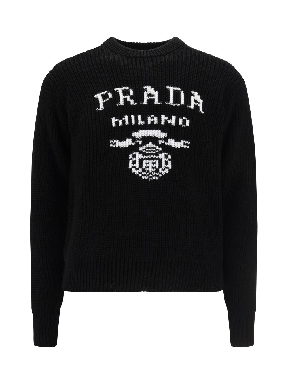 Cashmere and Wool Crewneck Sweater - Black