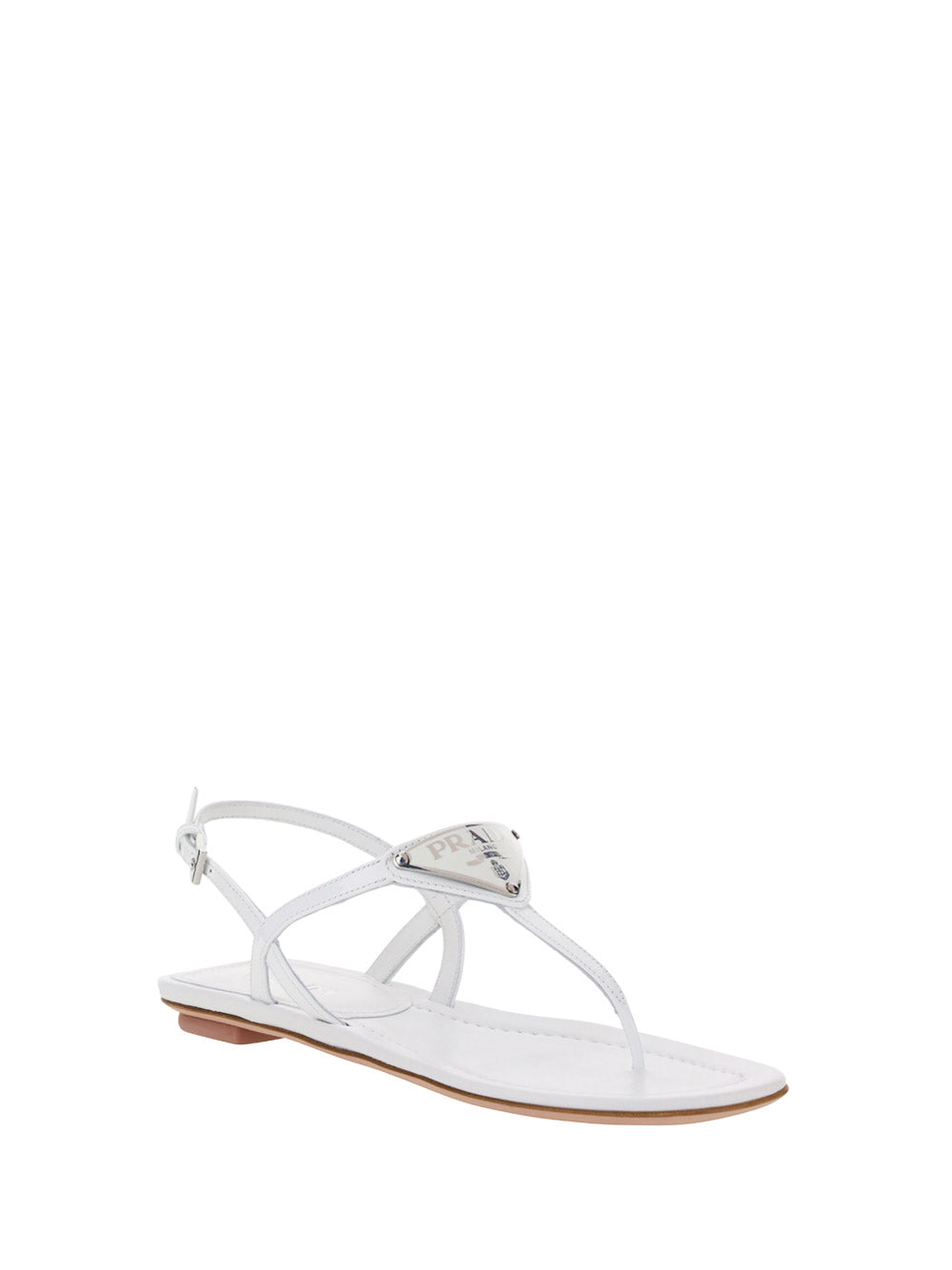 Strappy Thong Sandals - White