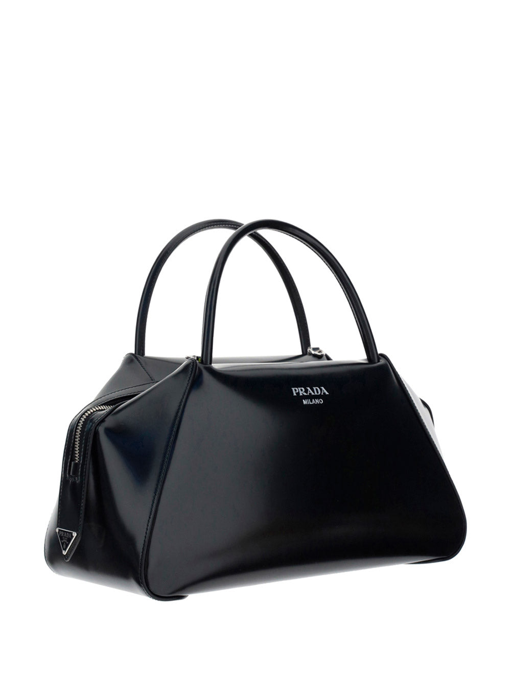 Medium Brushed Leather Supernova Handbag - Black