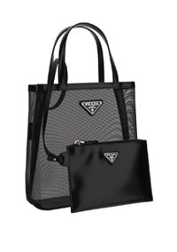 Small Mesh Tote Bag - Black