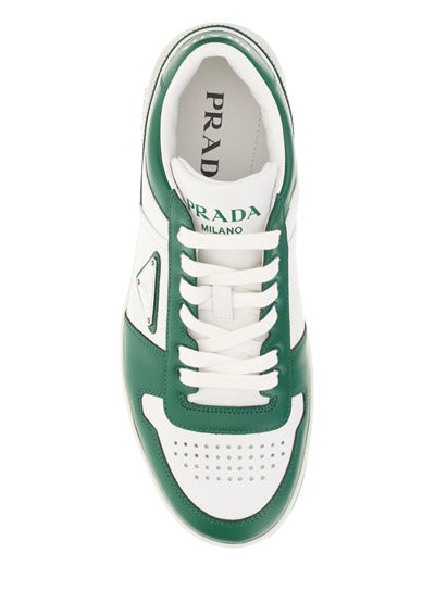 Downtown Leather Sneakers - White / Green