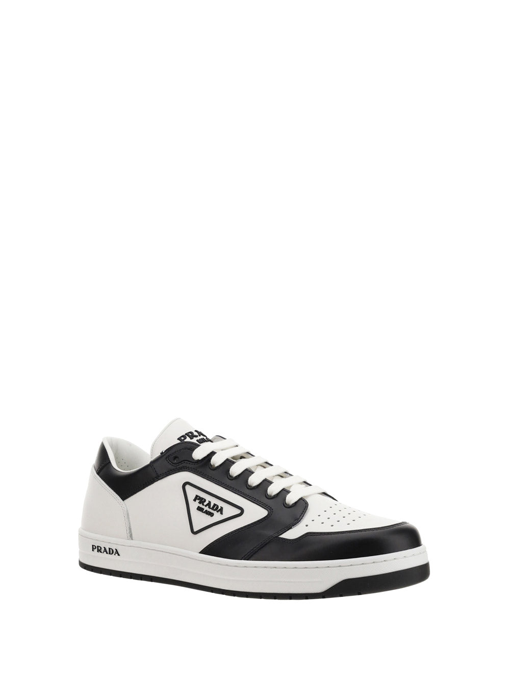 District Leather Sneakers - White / Black