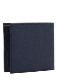 Saffiano Leather Wallet - Navy