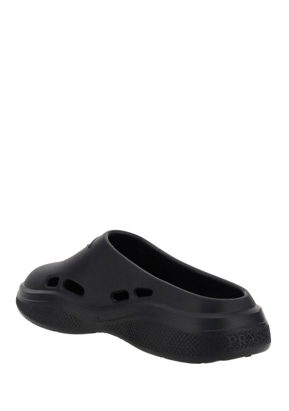 Foam Rubber Mules - Black