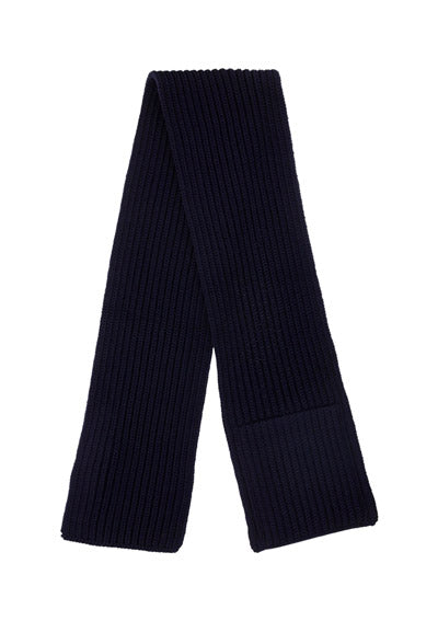 Re-Nylon Gabardine and Wool Scarf - Navy