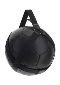 Saffiano Leather Soccer Ball - Black