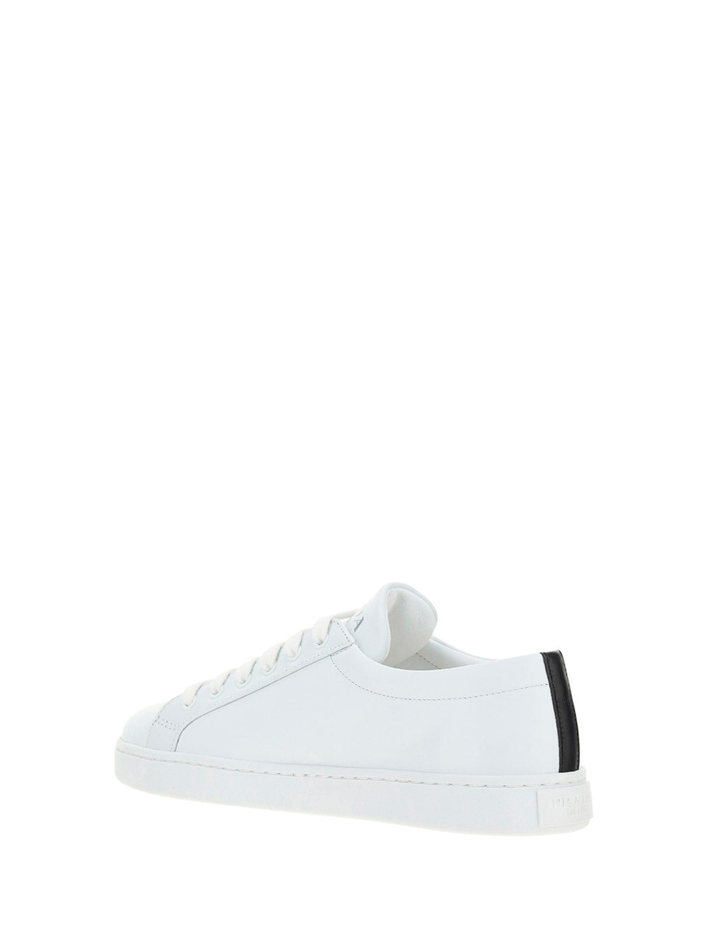 Brushed Leather Sneakers - White