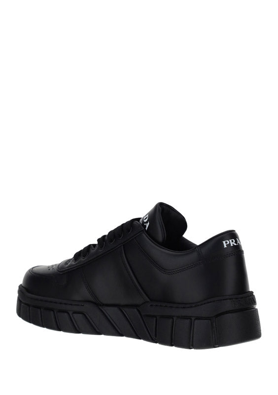 Leather Sneakers - Black.