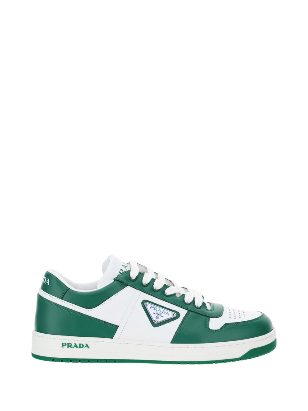 Downtown Leather Sneakers - White / Green