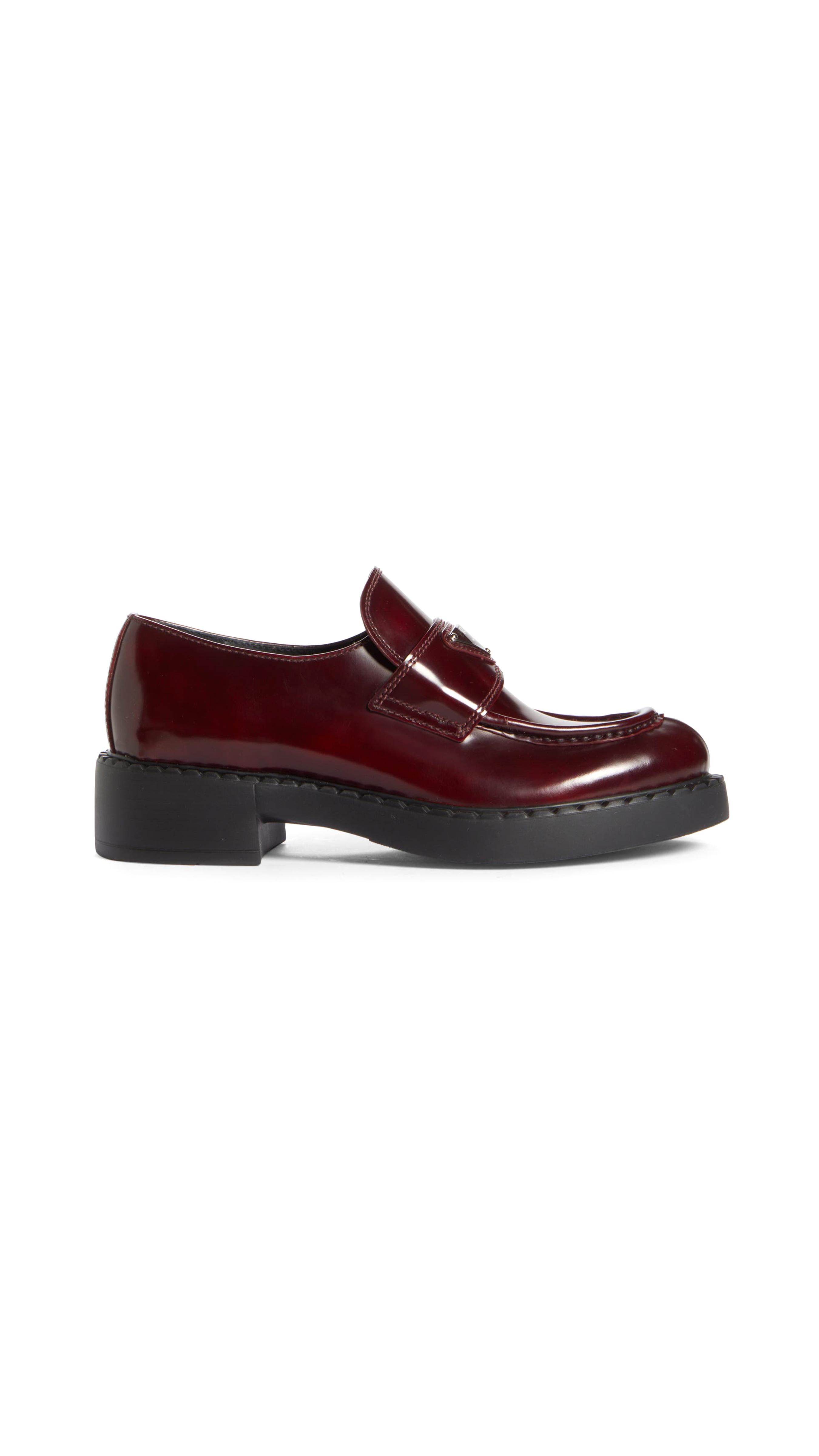 Chocolate Brushed Leather Loafers - Porpora Fume