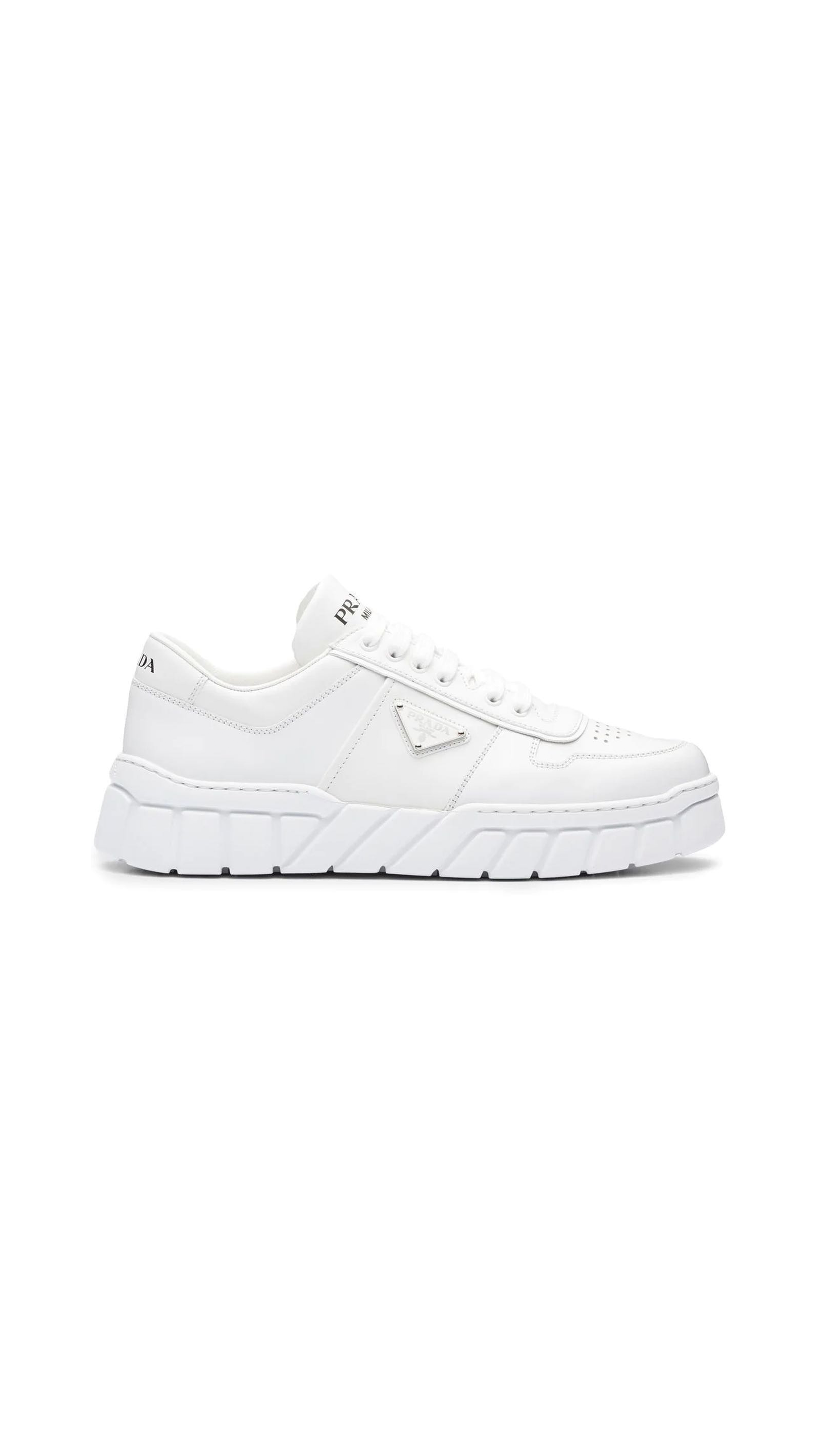 Leather Sneakers - White