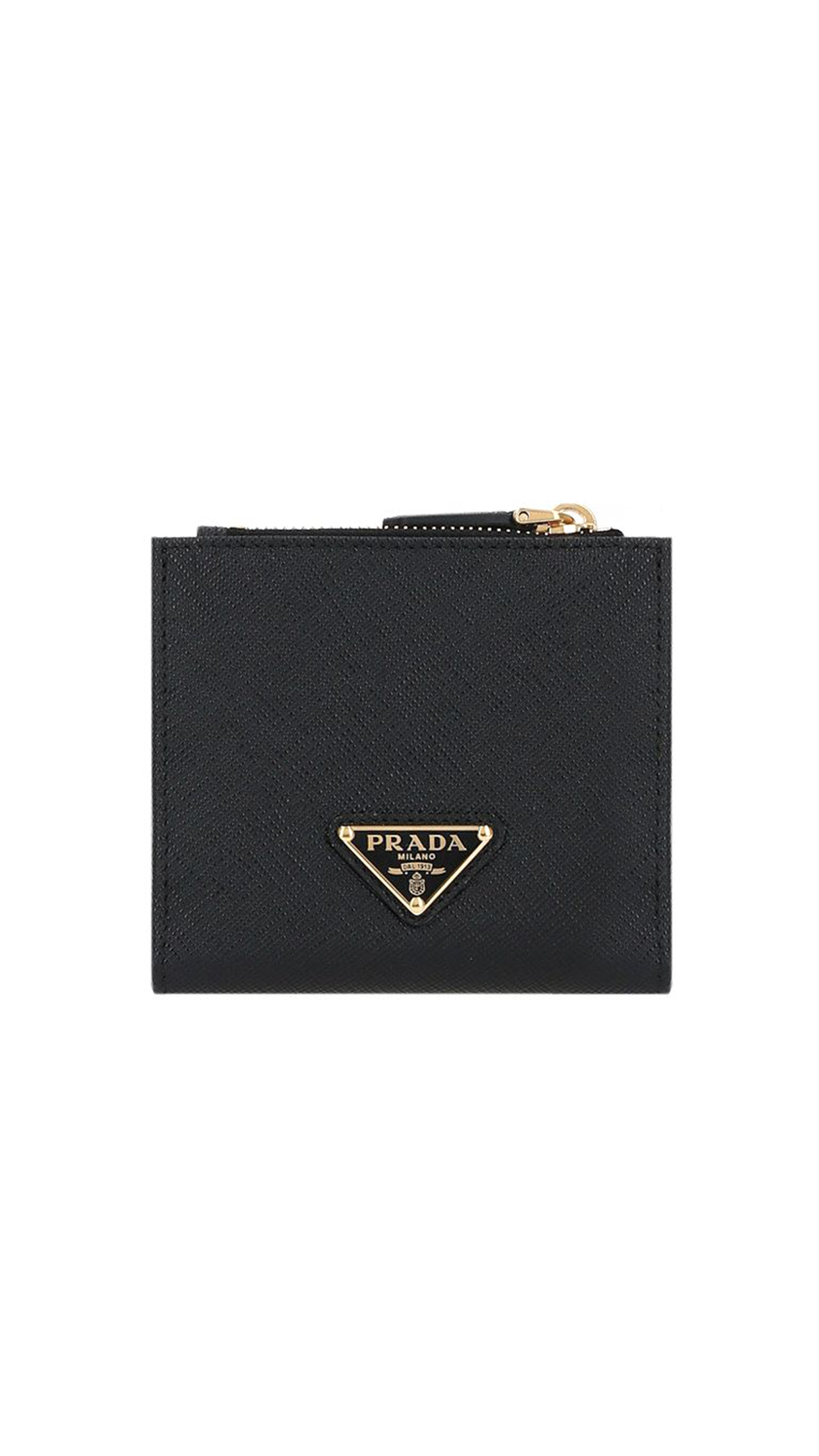 Small Saffiano Card Holder - Black