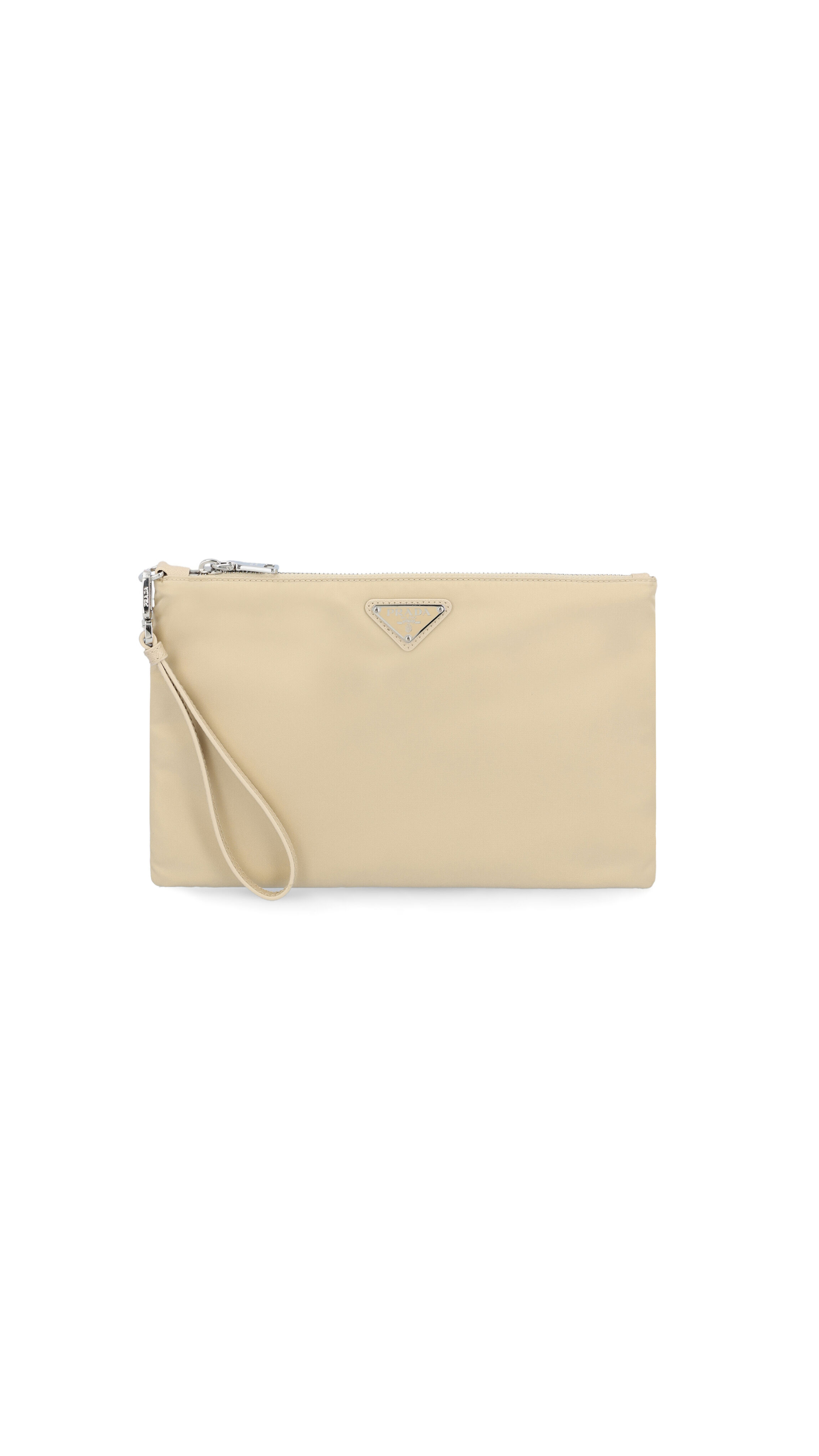 Re-Nylon Gabardine Pouch - Desert Beige