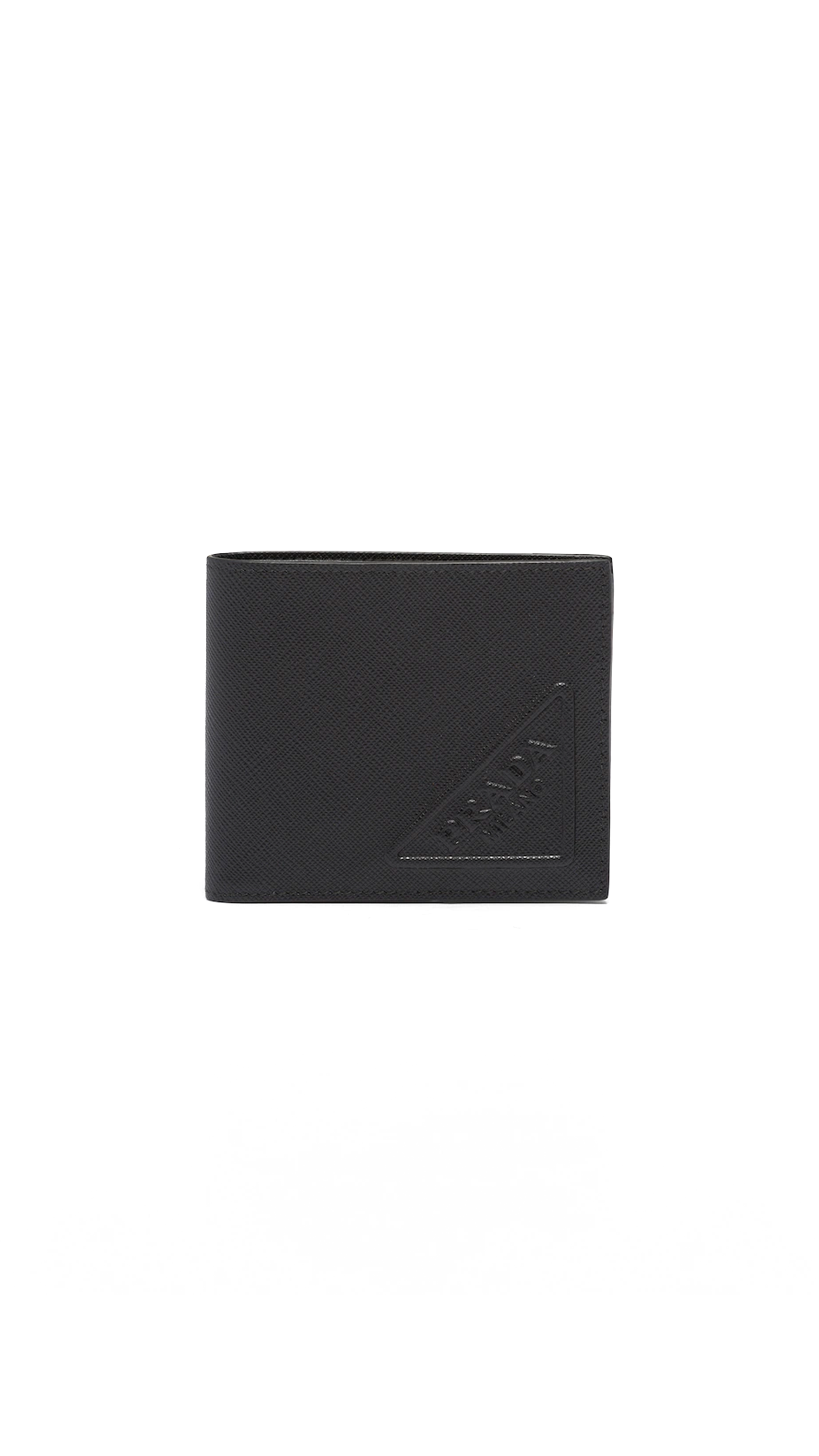 Saffiano Leather Wallet - Black.